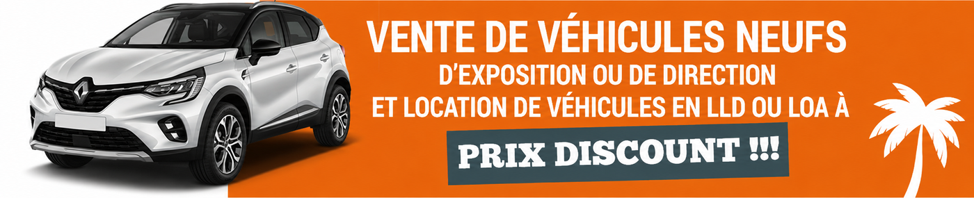 Vente de véhicules neufs d'exposition ou de direction et location en LLD/LOA à prix discount